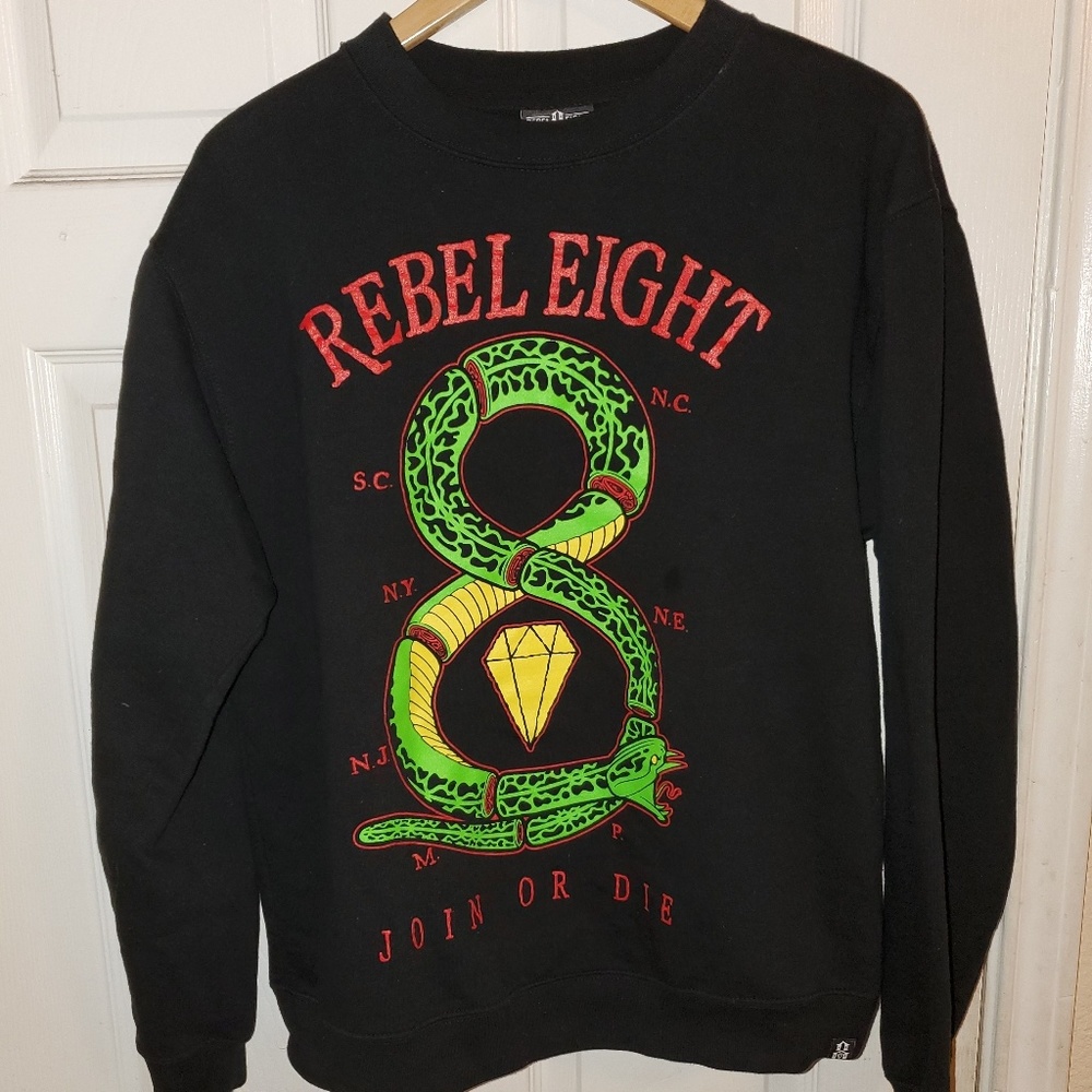 REBEL8 Join Or Die Crew Neck Sweatshirt